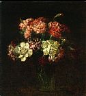 Carnations Canvas Paintings - Carnations I